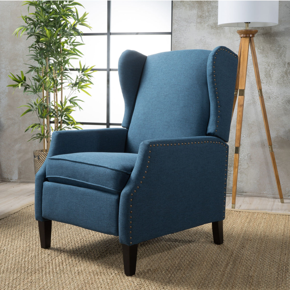 Westeros Wing Back Fabric Upholstered Recliner