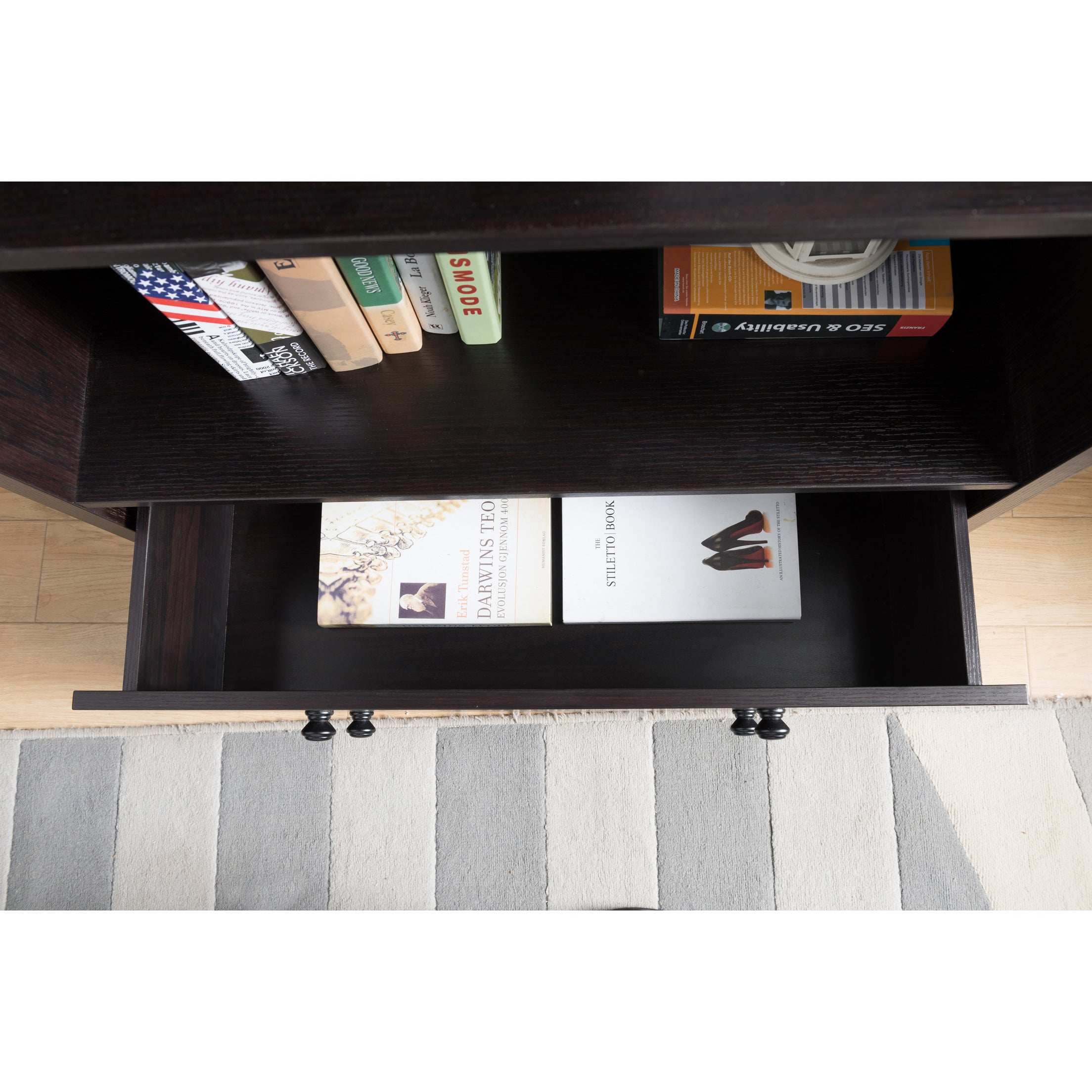 ID USA Bookcase Red Cocoa