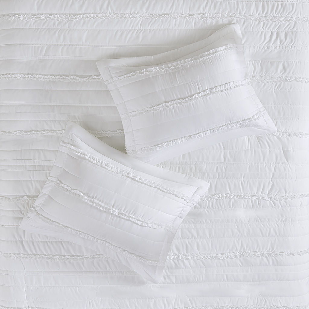 Celeste - King 4 Piece 2 in 1 Duvet Set - White