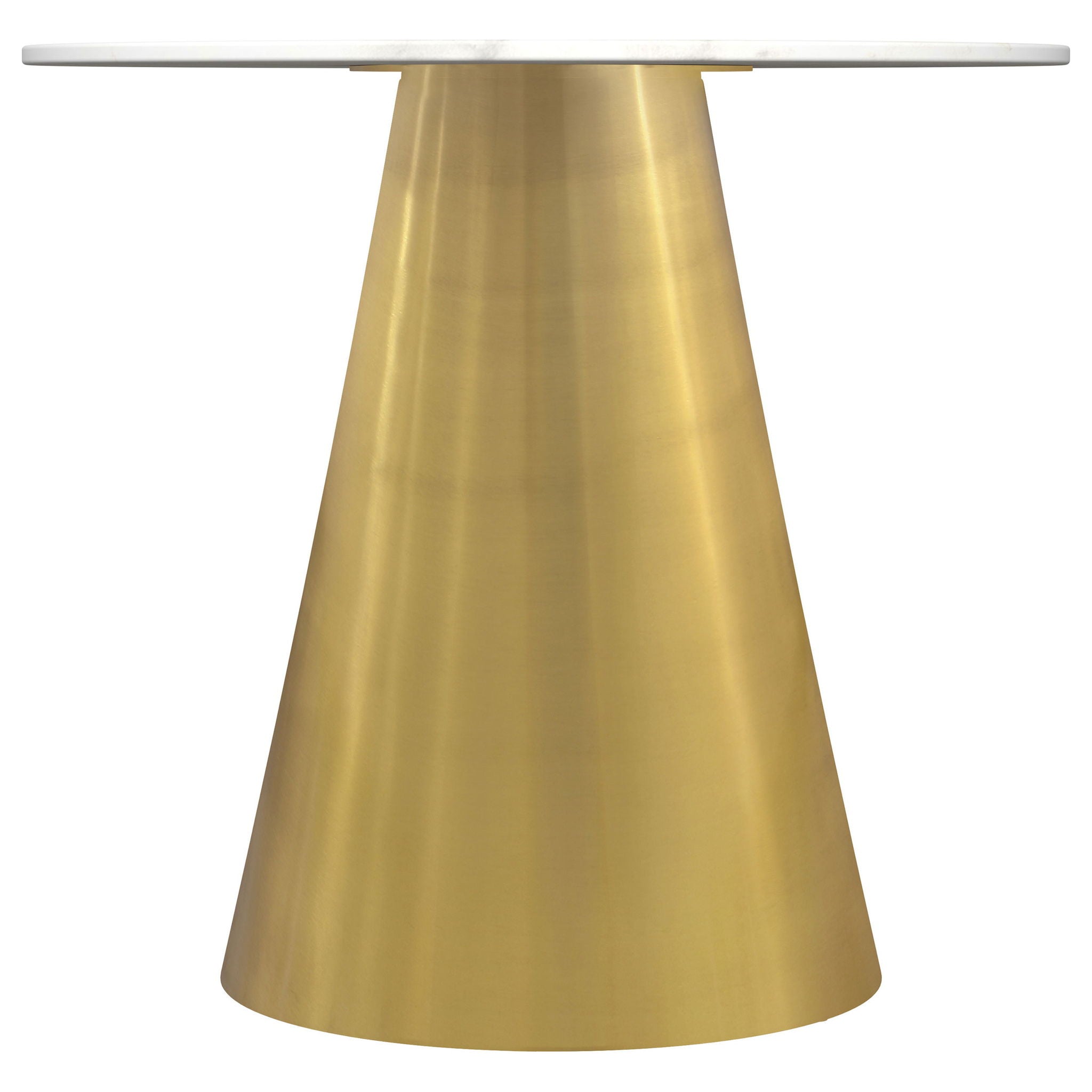 Landry - Round End Table - White Marble