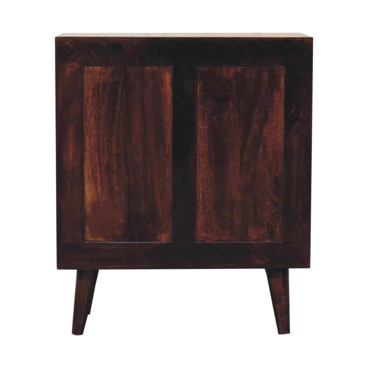 Mini Pineapple Carved Cabinet - Walnut Brown