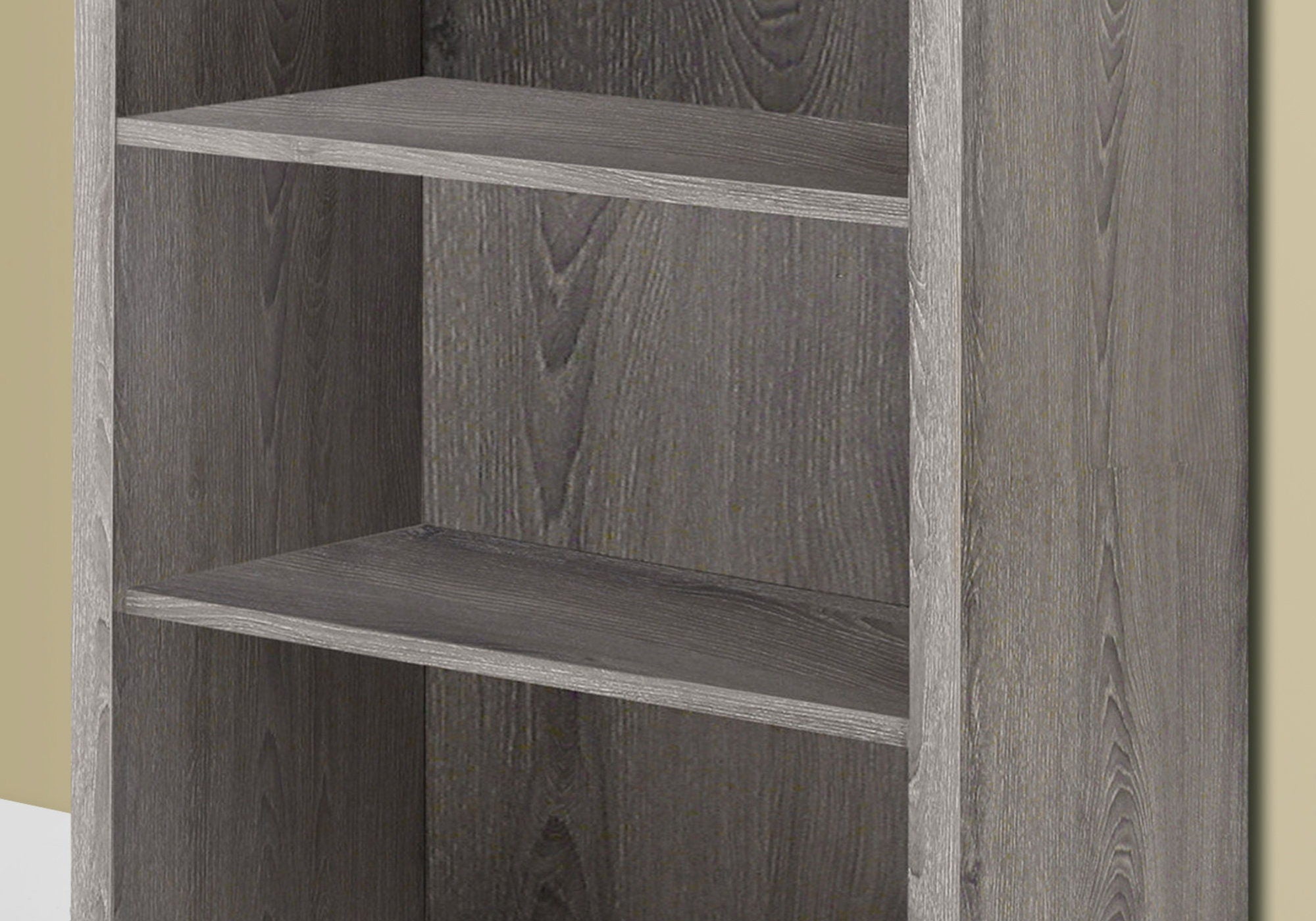 Bookshelf, Bookcase, Etagere, 5 Tier, For Office, Contemporary & Modern - Taupe