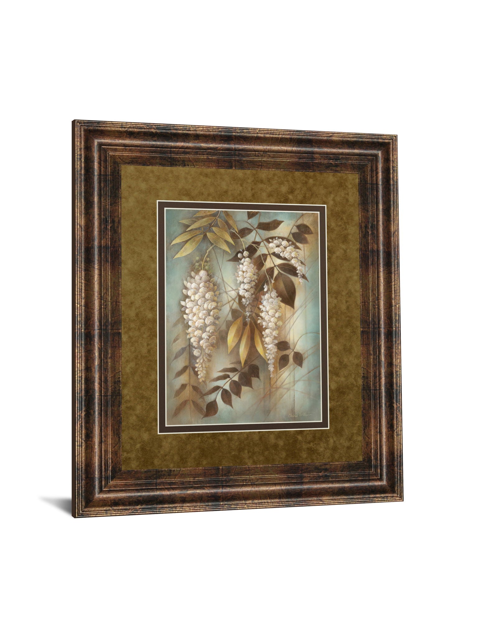 Wisteria Lane Il By Eliane Volherbst-Lane - Framed Print Wall Art - Light Brown