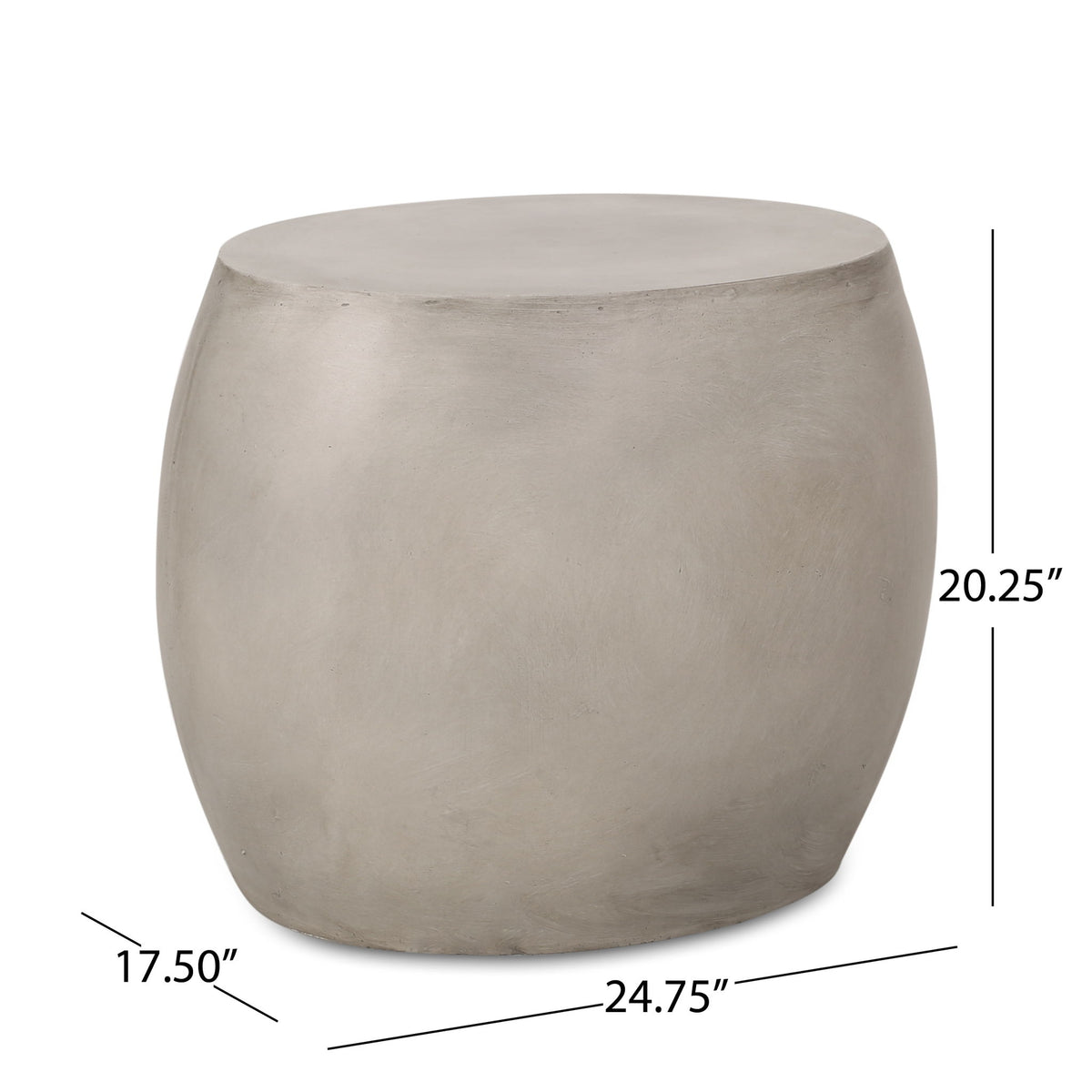 Outdoor Oval Shaped Side Table