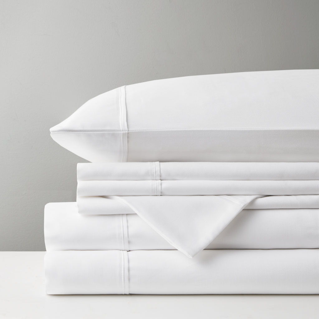 800 Thread Count - Split King Sheet Set - White