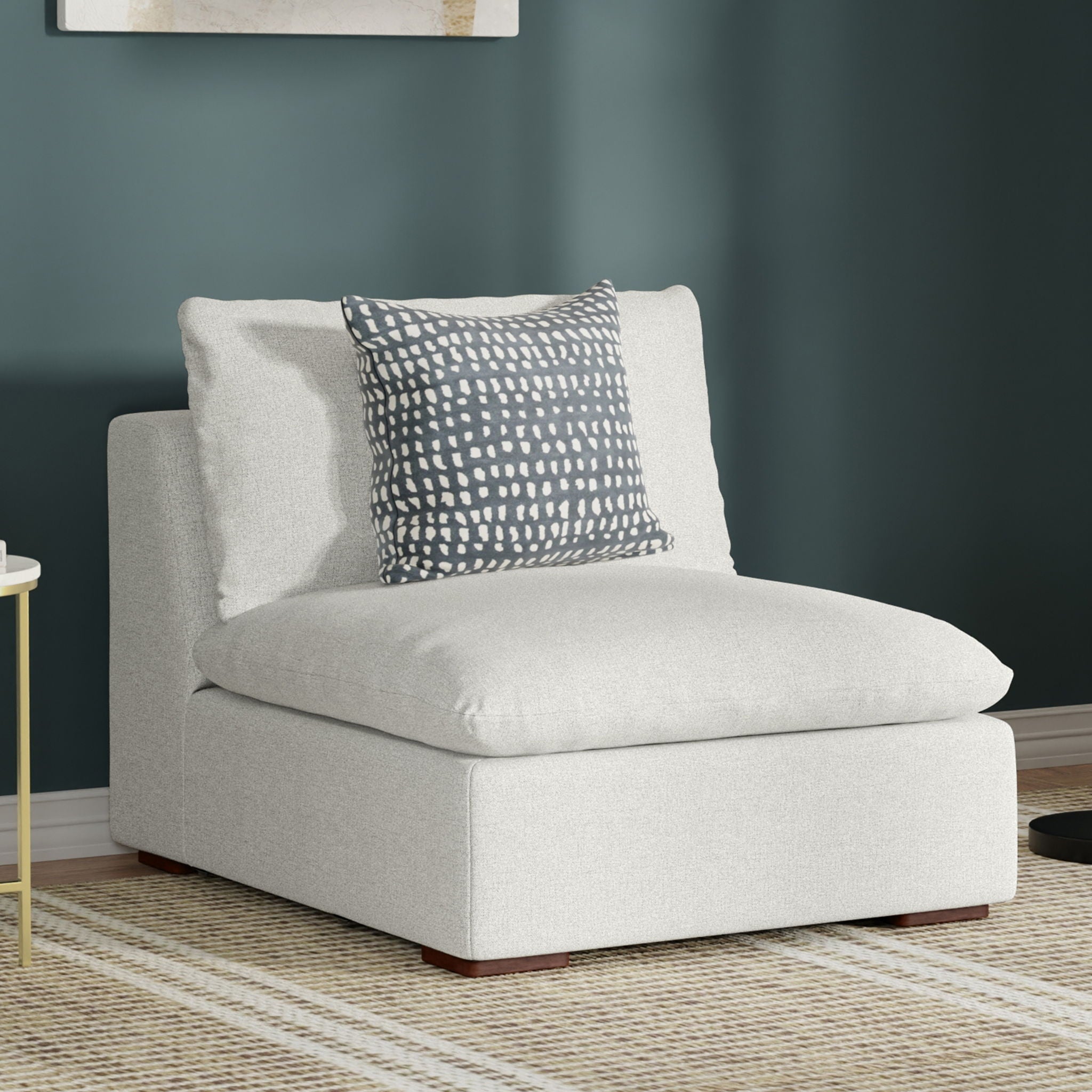 Jasmine - Center Sofa Module - Gray