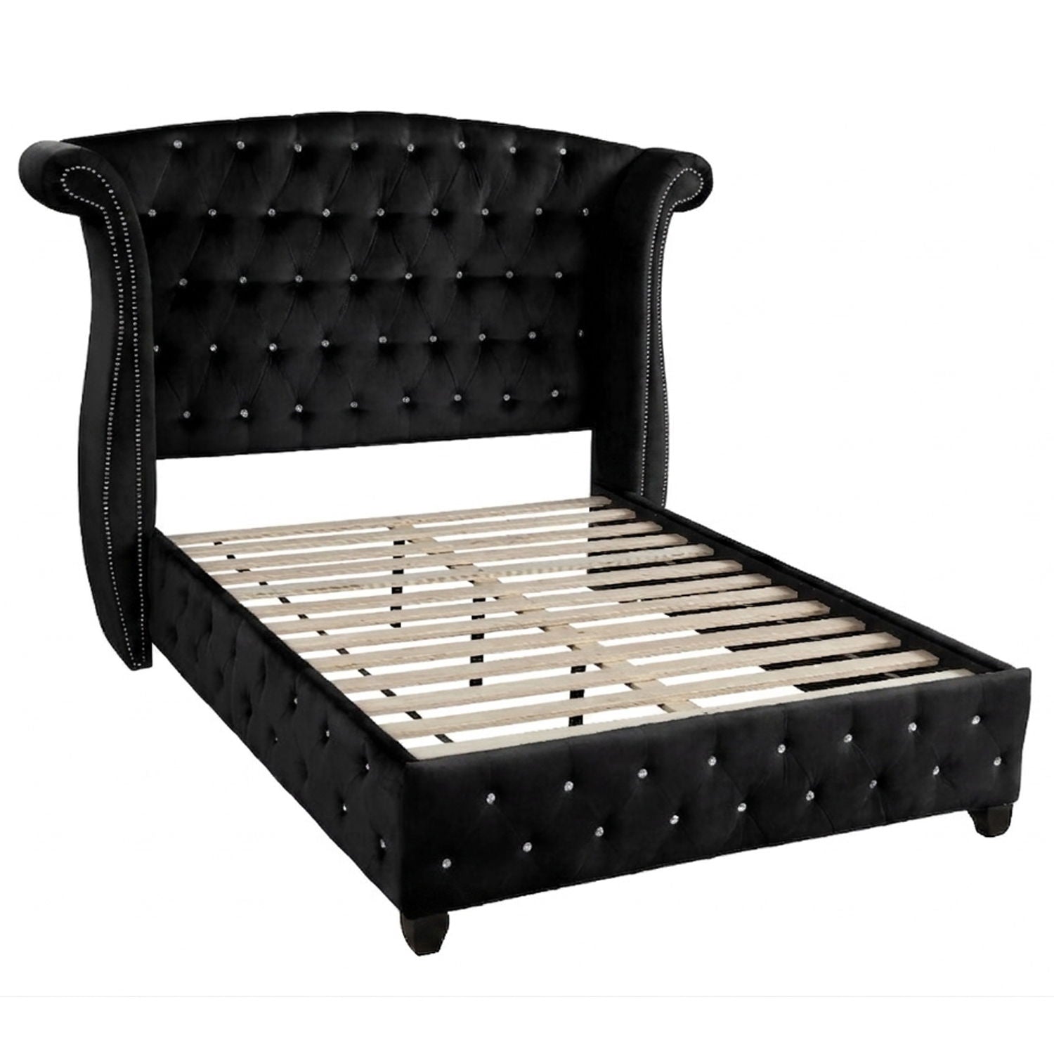 Sophia - Crystal Tufted Upholstered Bed