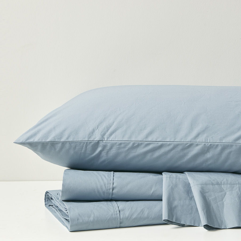 Peached Percale - Queen Sheet Set - Teal