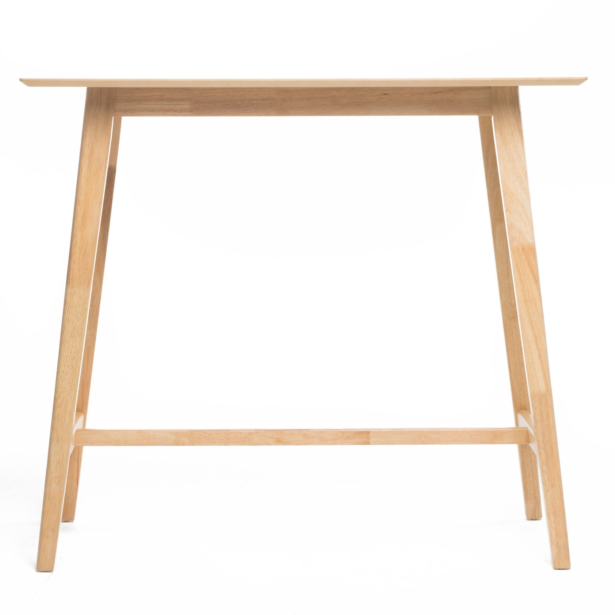 Bar Height Dining Table With Splayed Legs And Elongated Rectangular Top