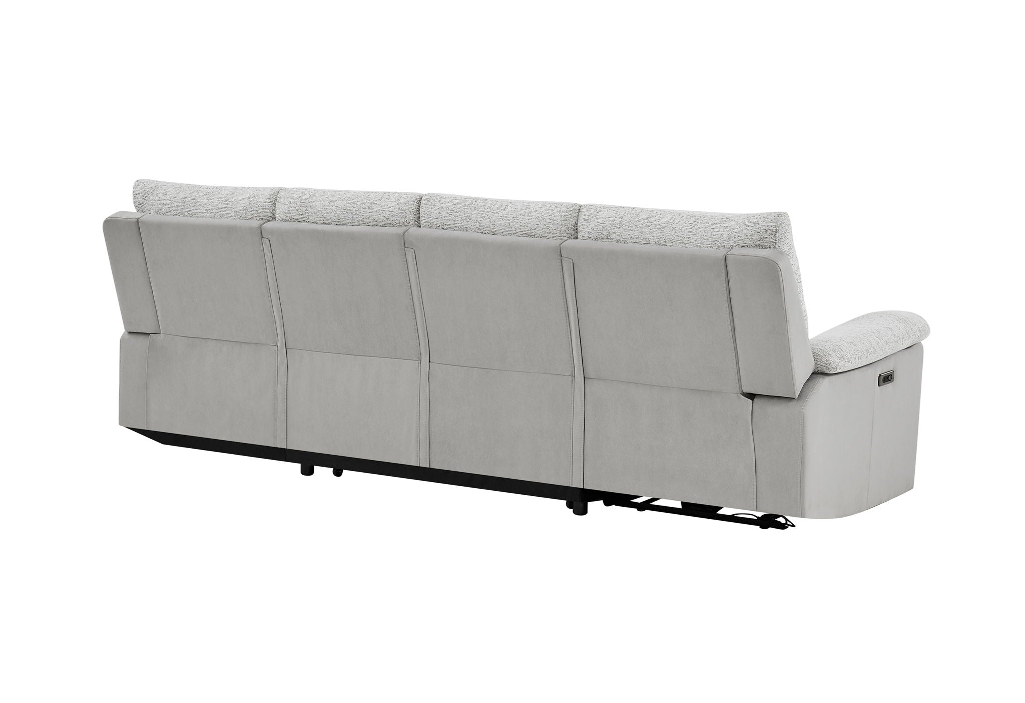U3822 - Right Facing Chaise With Storage - Light Gray