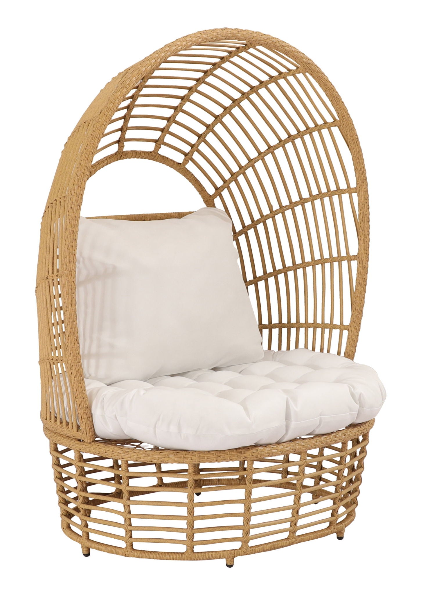 La Jolla - Accent Chair - White / Light Brown