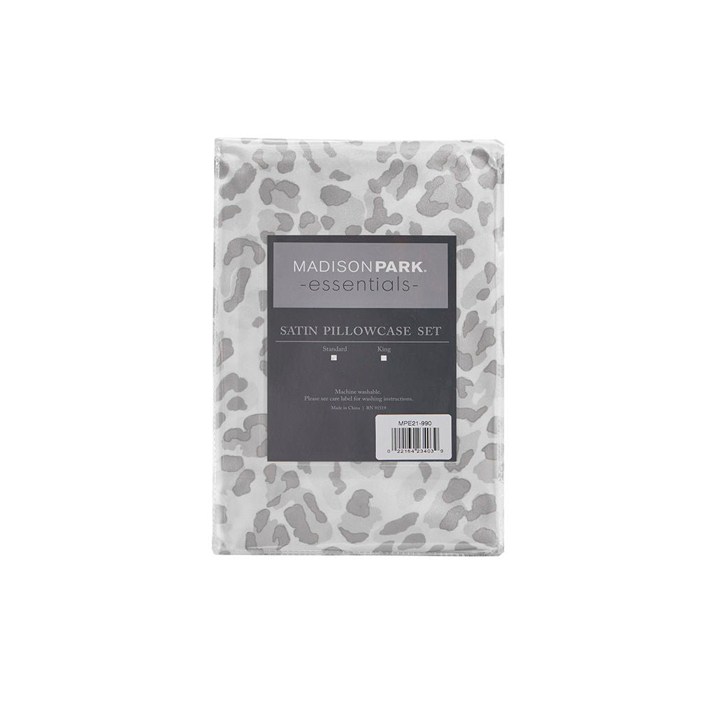 Satin - Luxury 2 Piece Pillowcases - Gray