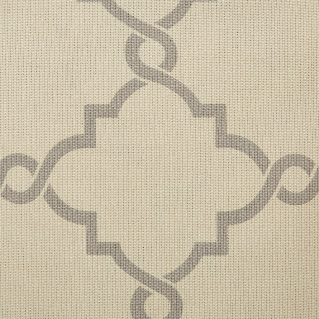 Fretwork Print Grommet Top Window Curtain Panel