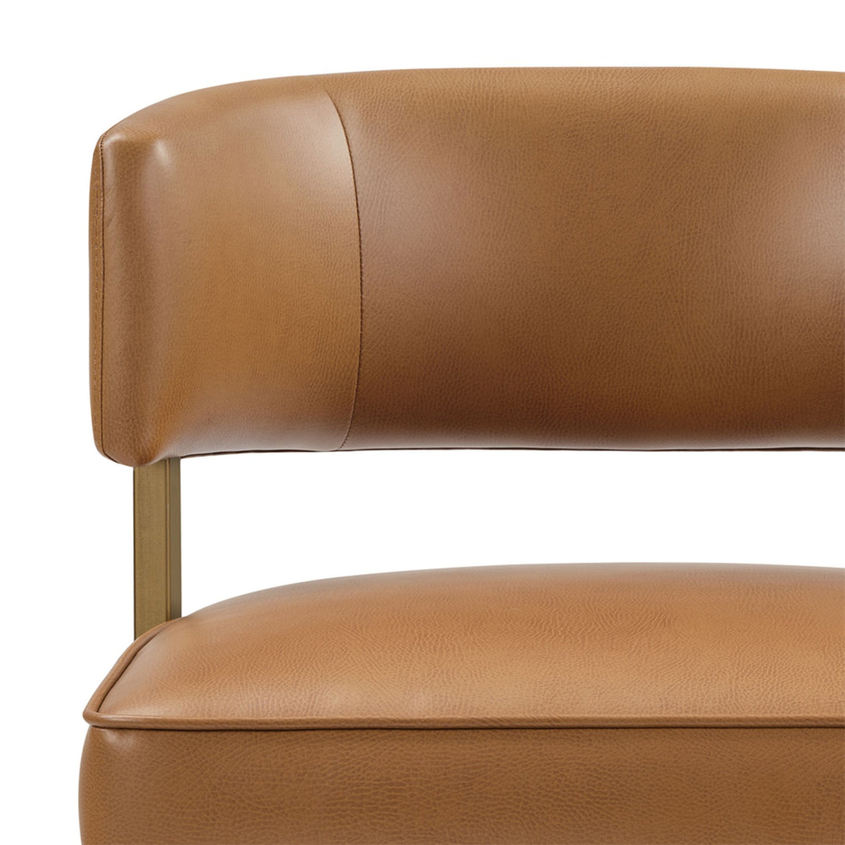 August - Upholstered Counter Stool - Brown