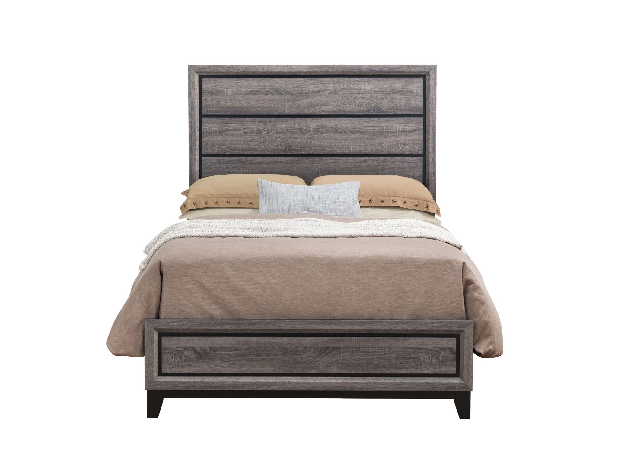 Kate - Full Bed Headboard & Footboard - Foil Gray