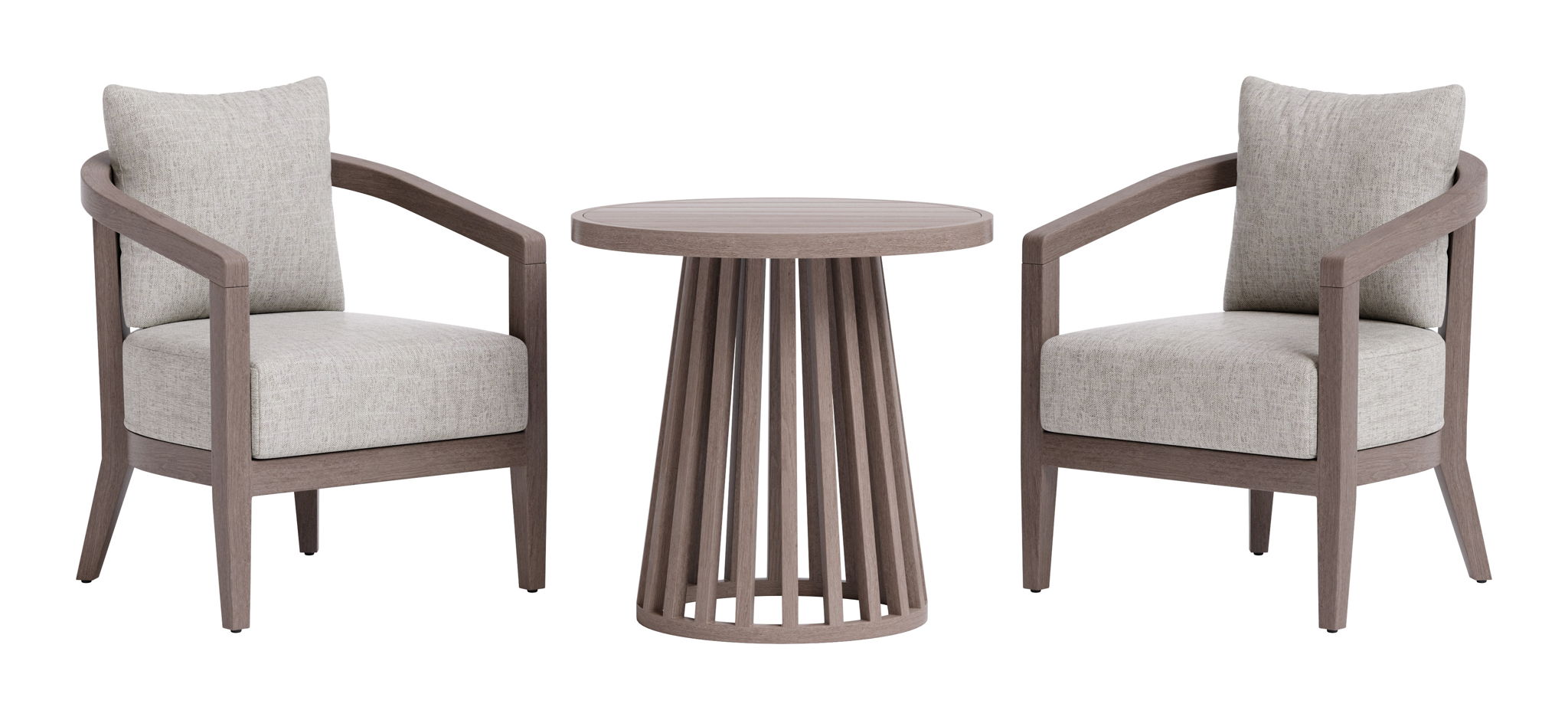 Viola - Patio Seating Set - Brown