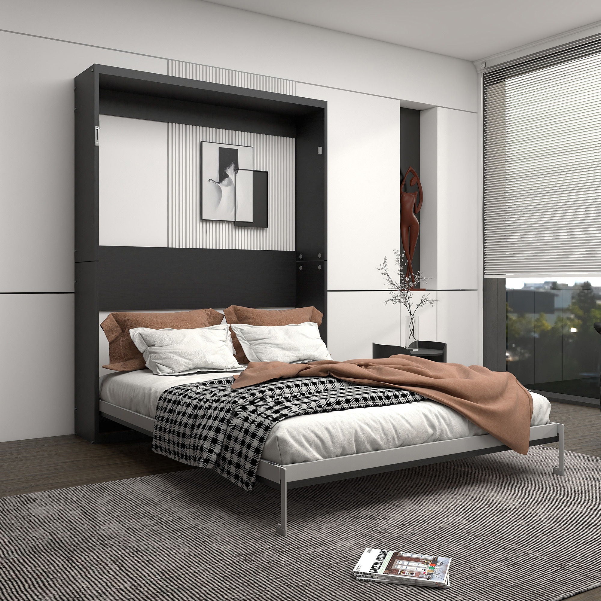 Multifunctional Vertical Murphy Wall Bed