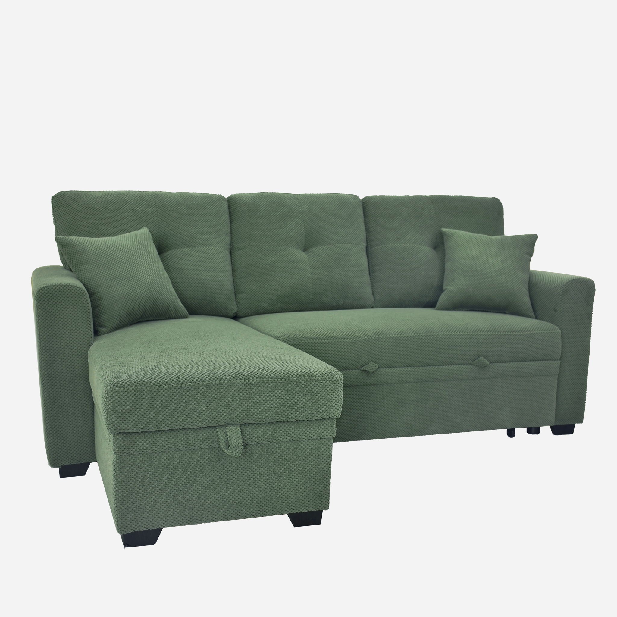 Sleeper Sectional With Pull Out Bed, Reversible Chaise