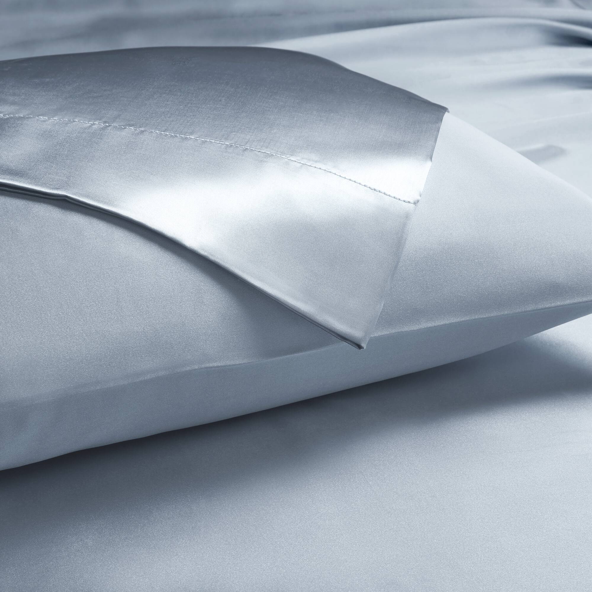 Satin - 4 Piece Twin Luxury Sheet Set - Blue