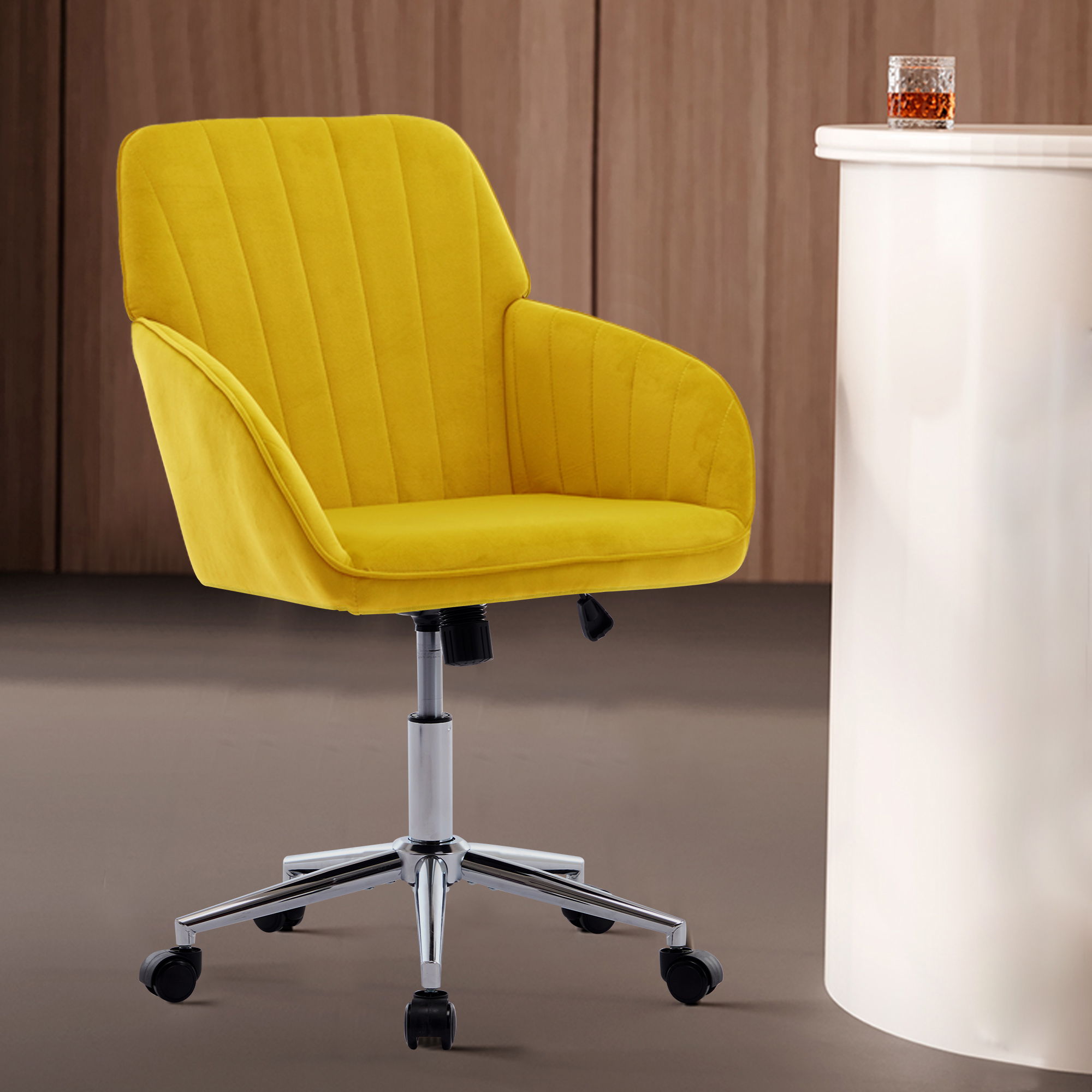 Adjustable Ergonomic Office Chair, Swivel Backrest Seat