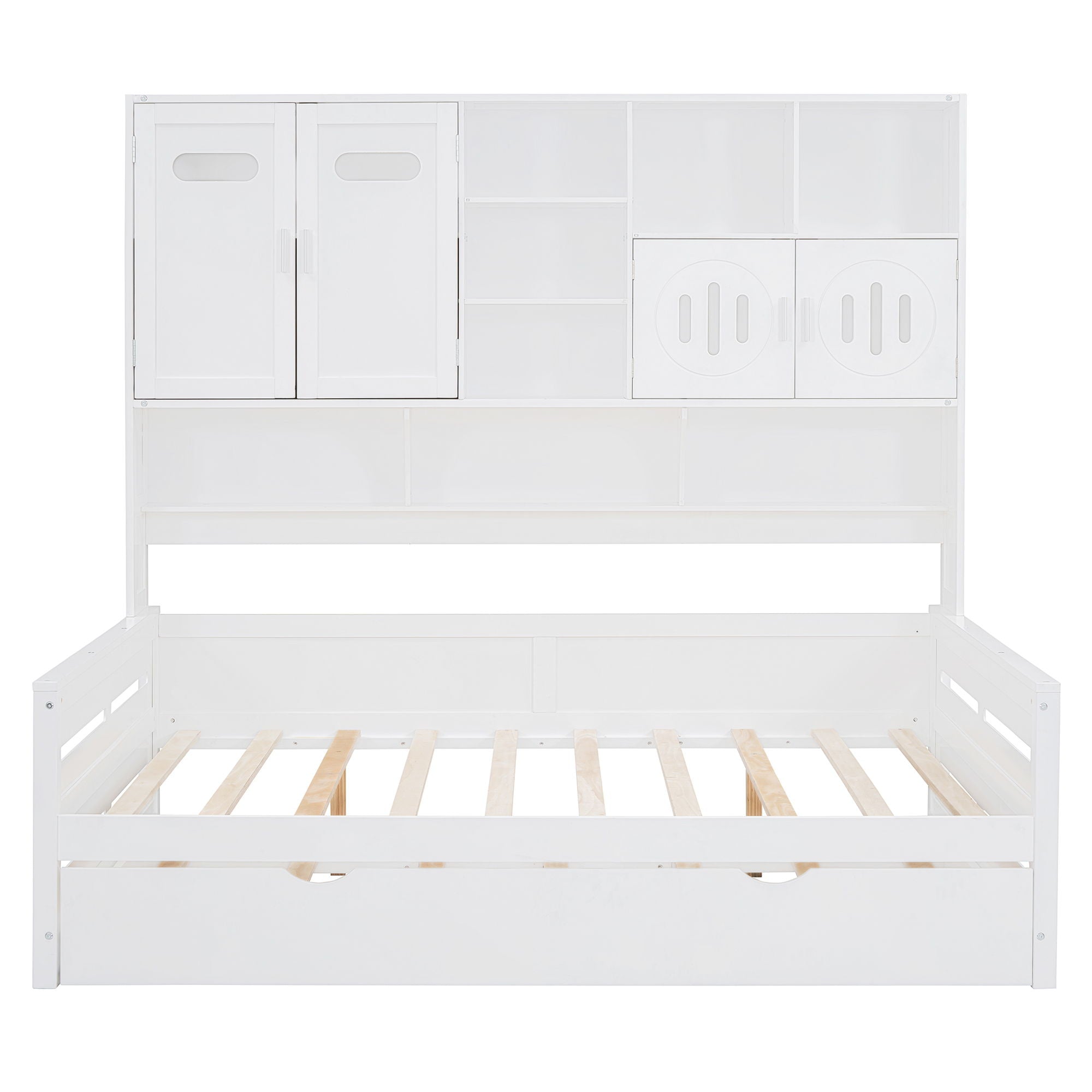 Daybed & All-In-One Cabinet And Shelf