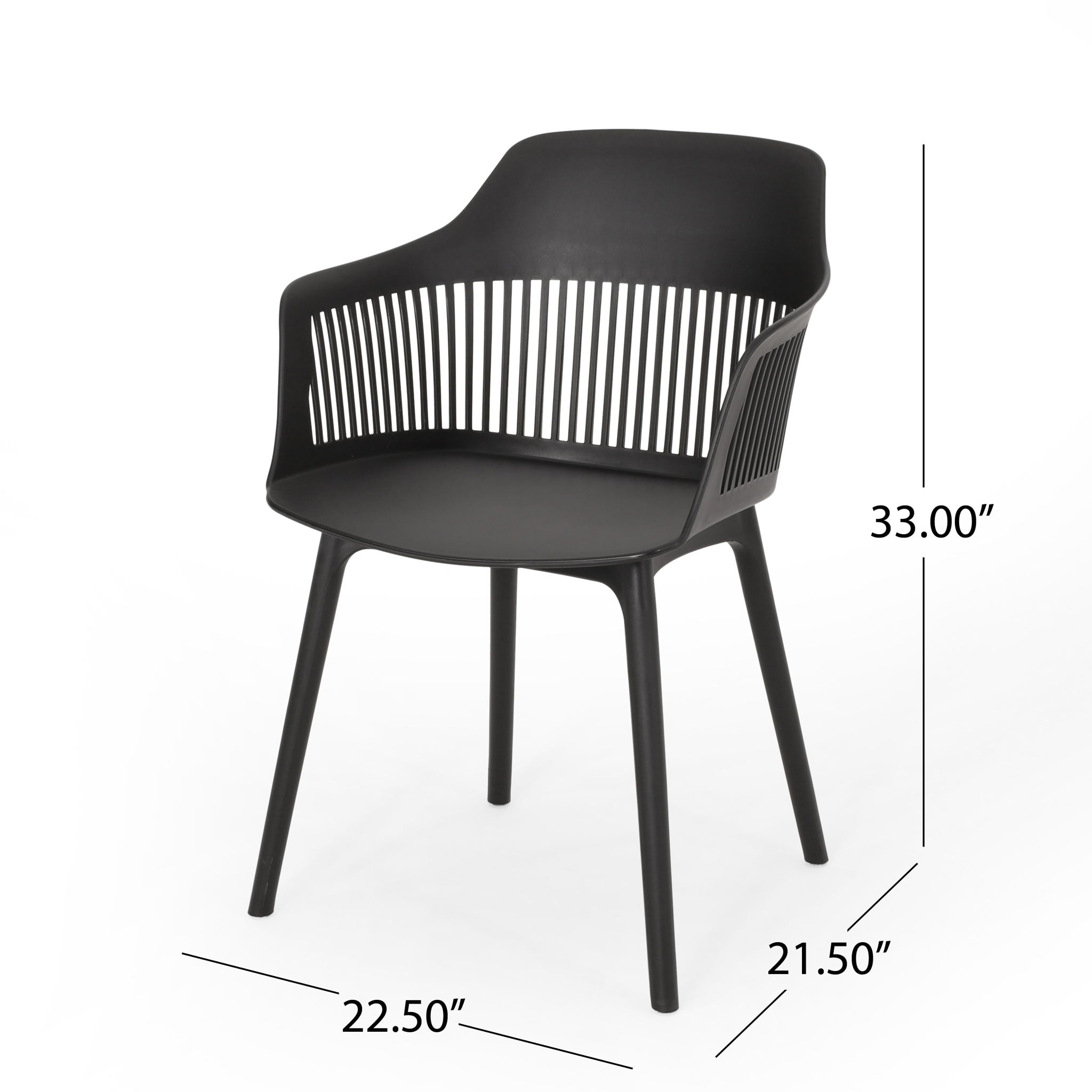 Dahlia - Chair (Set of 2) - Black