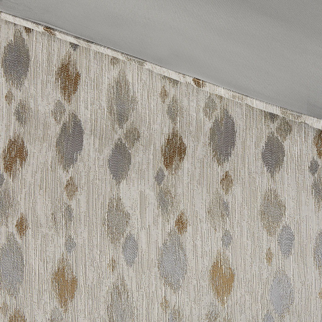 Sanctuary - Queen Comforter Queen 8 Piece Set - Taupe Gold