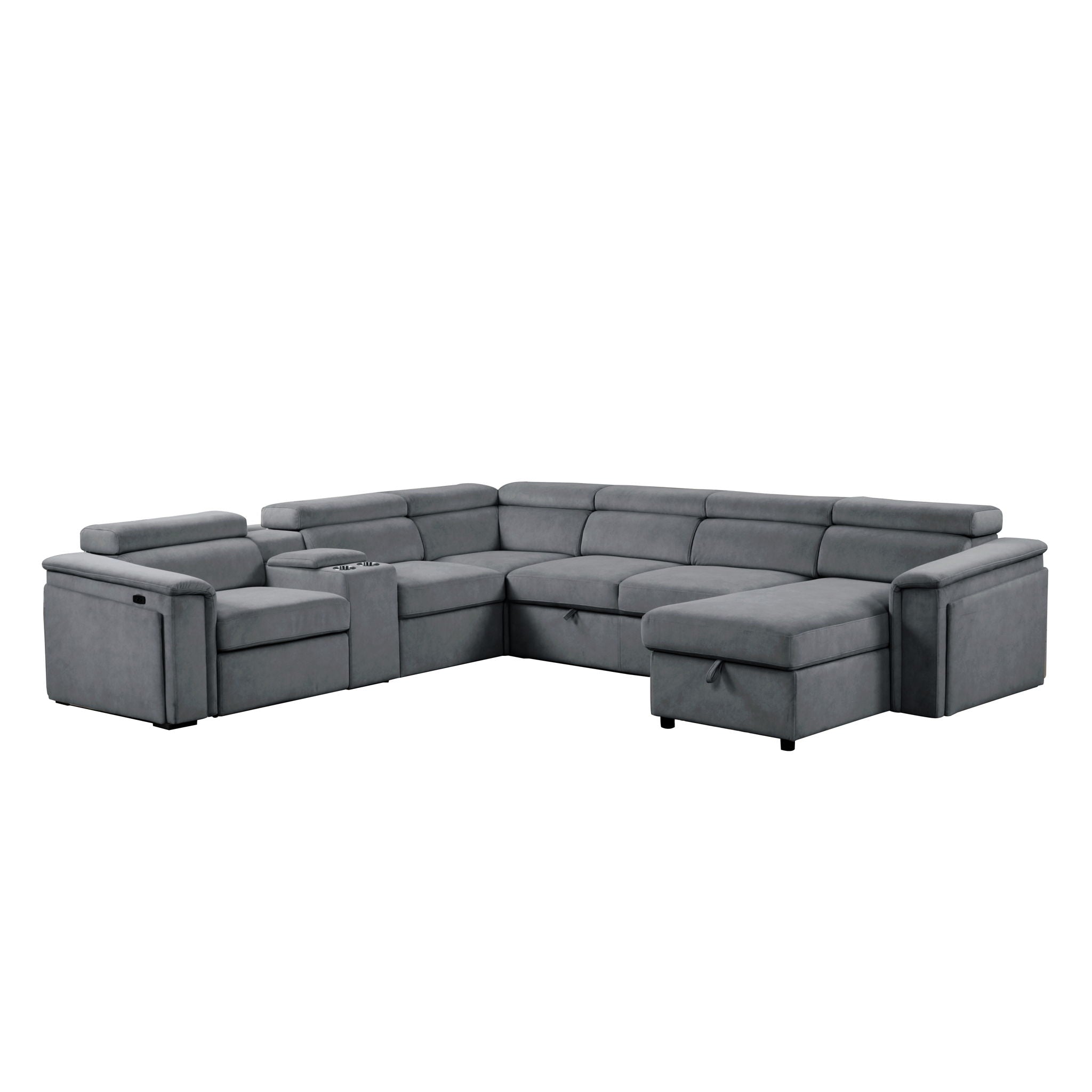 Harvey - Power Recliner Sleeper Sectional