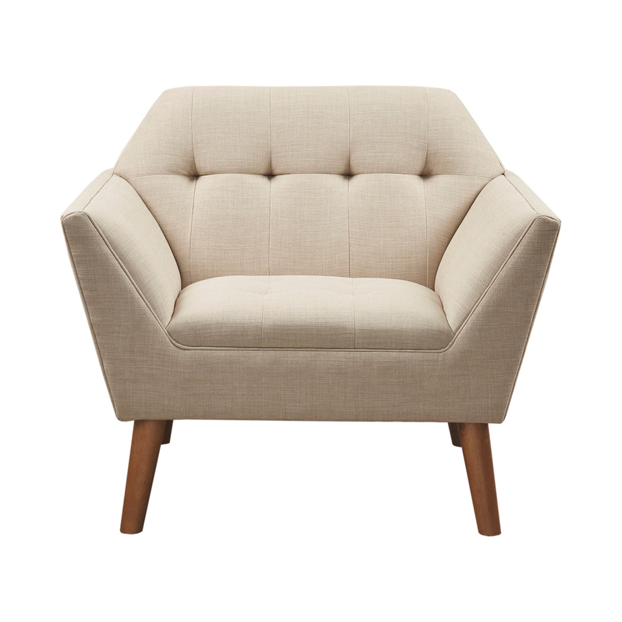 Newport - Wide Mid-Century Modern Lounge Chair (Set of 2) - Beige