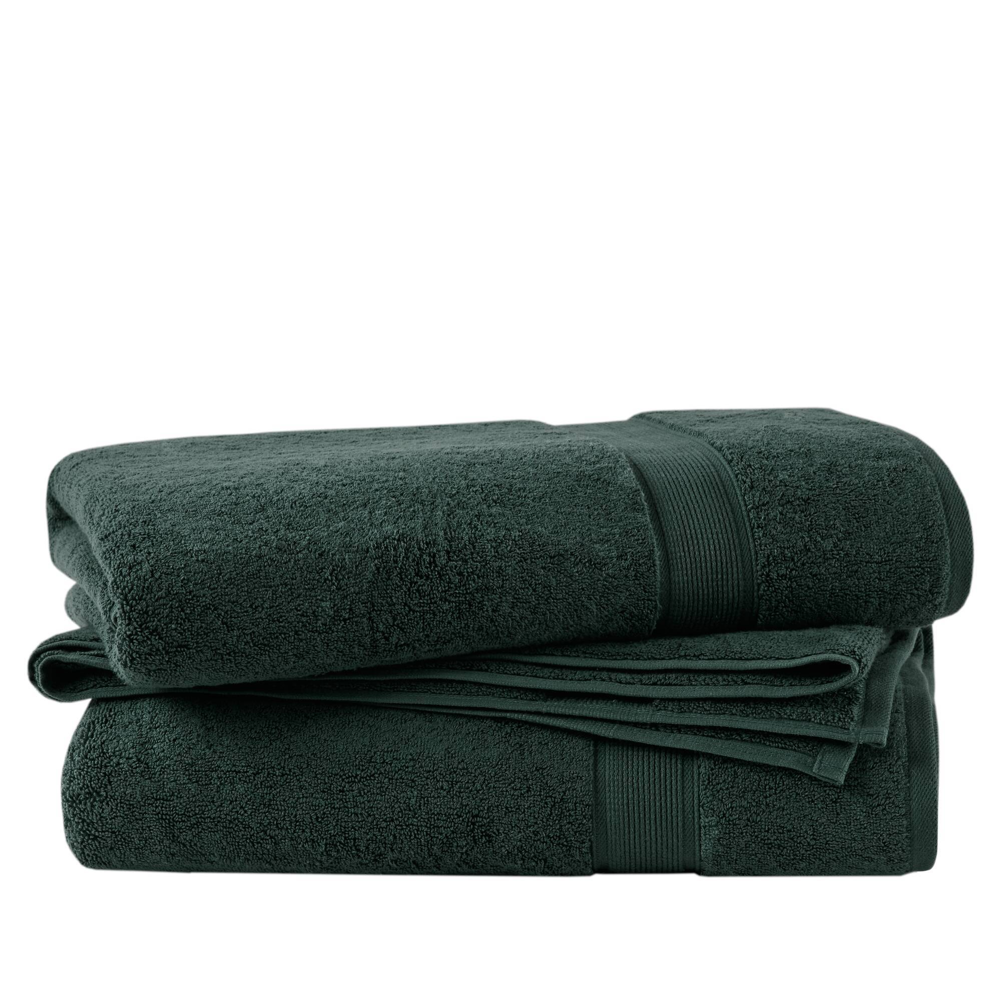 800GSM - Ultra-Soft Absorbent Towel Set - Dark Green