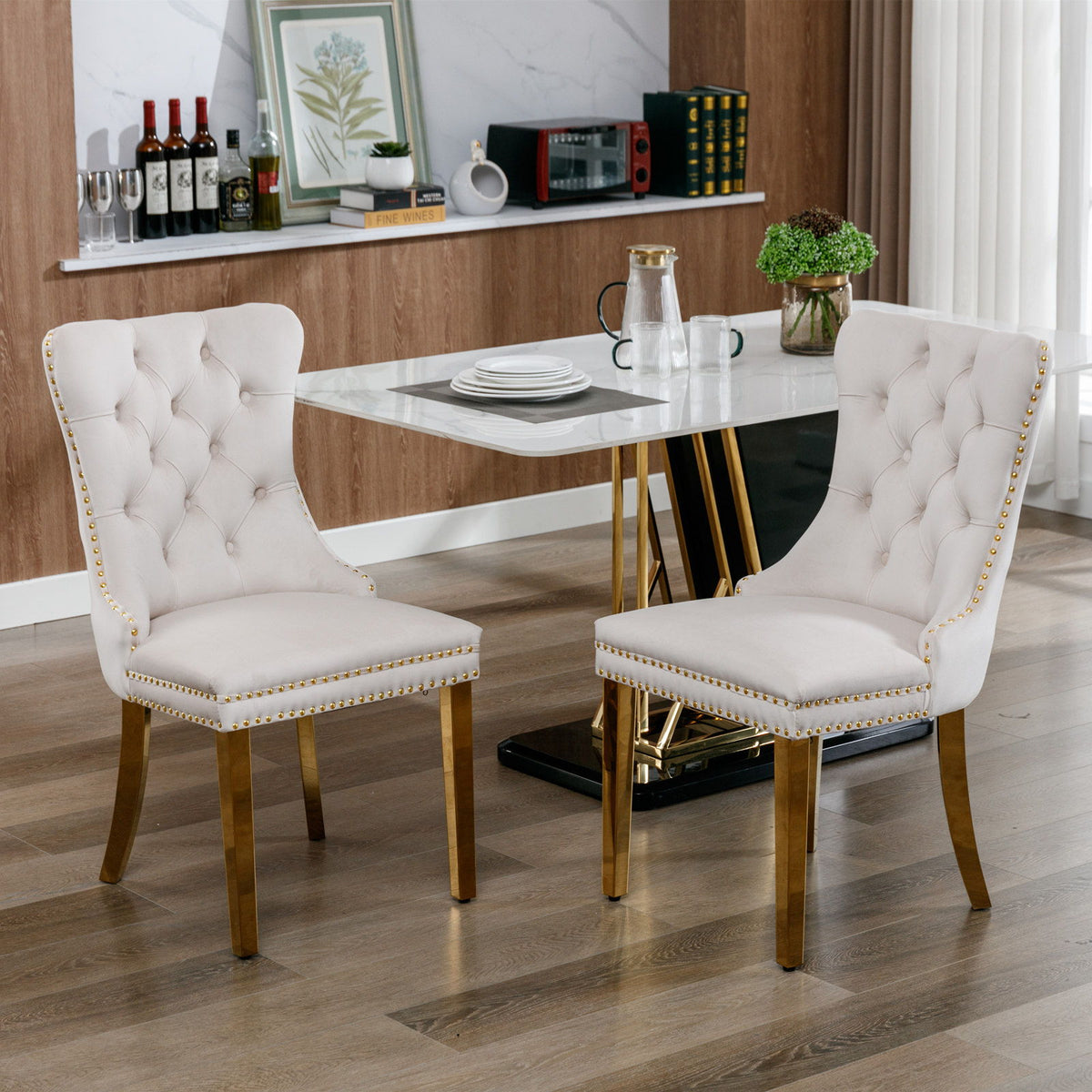 Nikki - Modern, High-End Tufted Dining Chair (Set of 2)