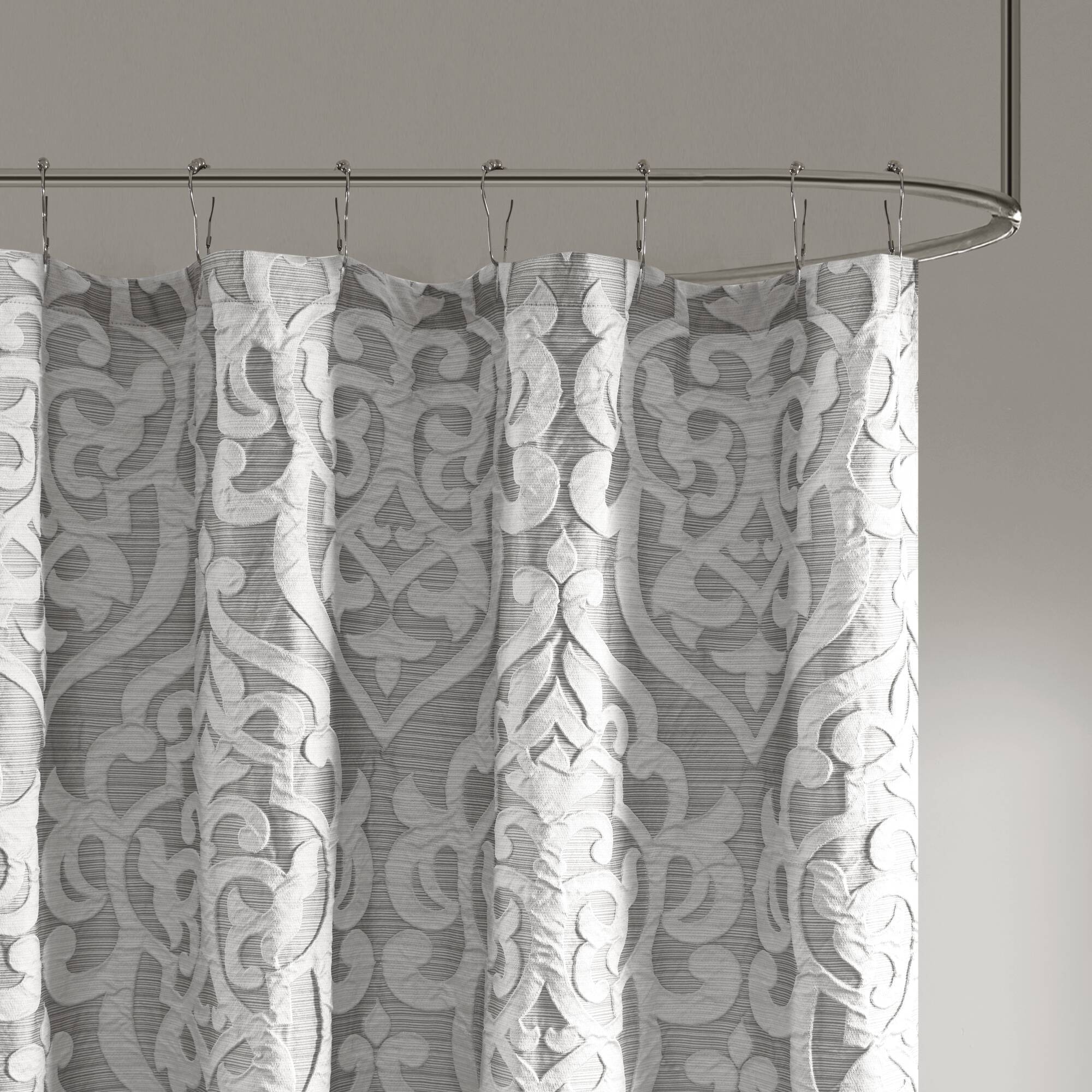 Odette - Shower Curtain - Silver