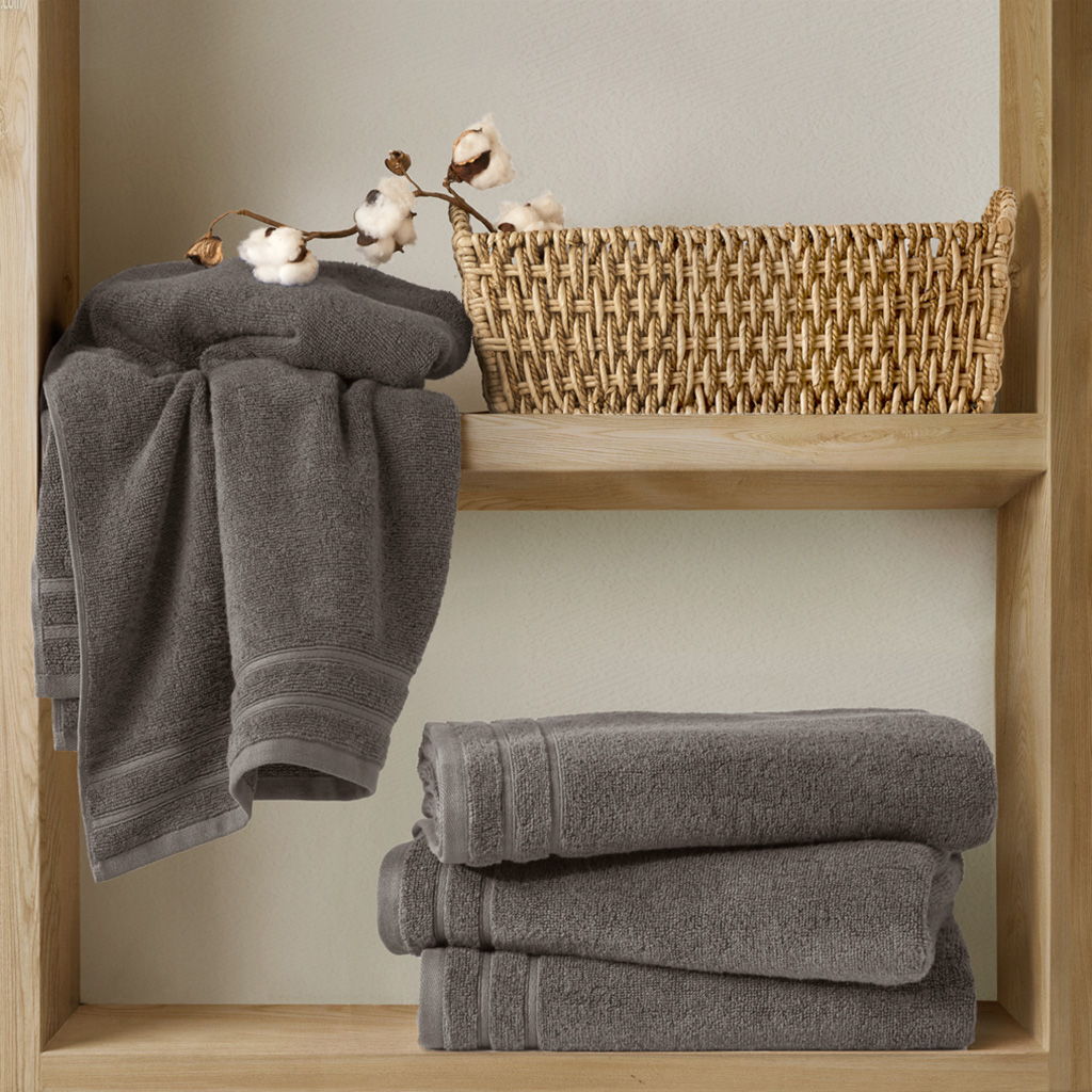 400GSM Essential Bundle Quick Dry Towel Set - Gray