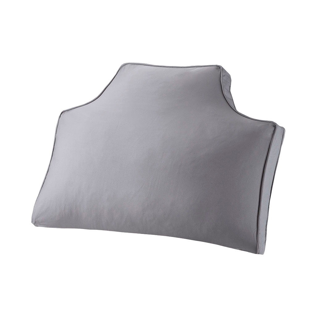Oversized Headboard - Canvas Pillow - Gray