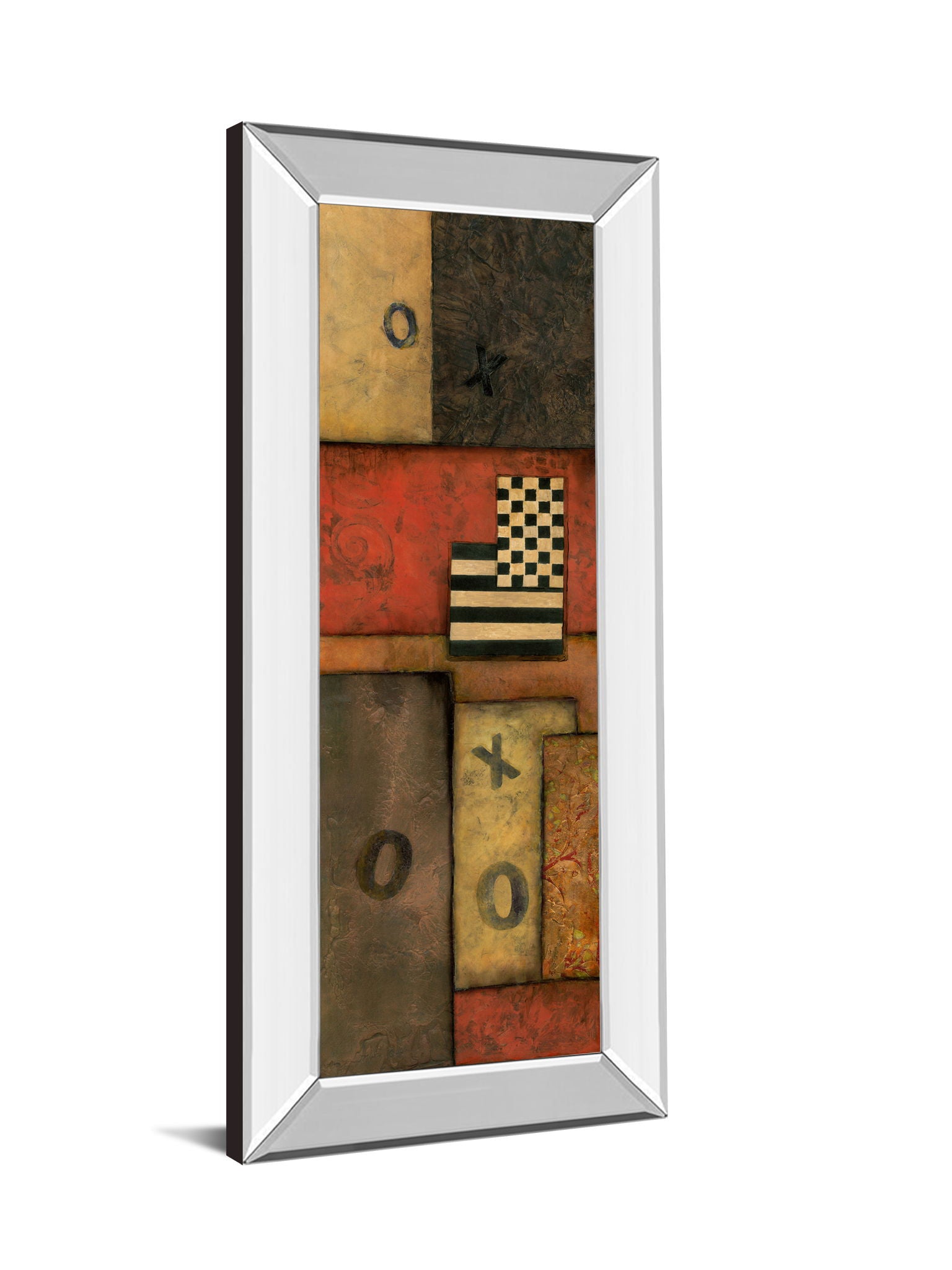 Right Move I By Norm Olson - Mirror Framed Print Wall Art - Light Brown