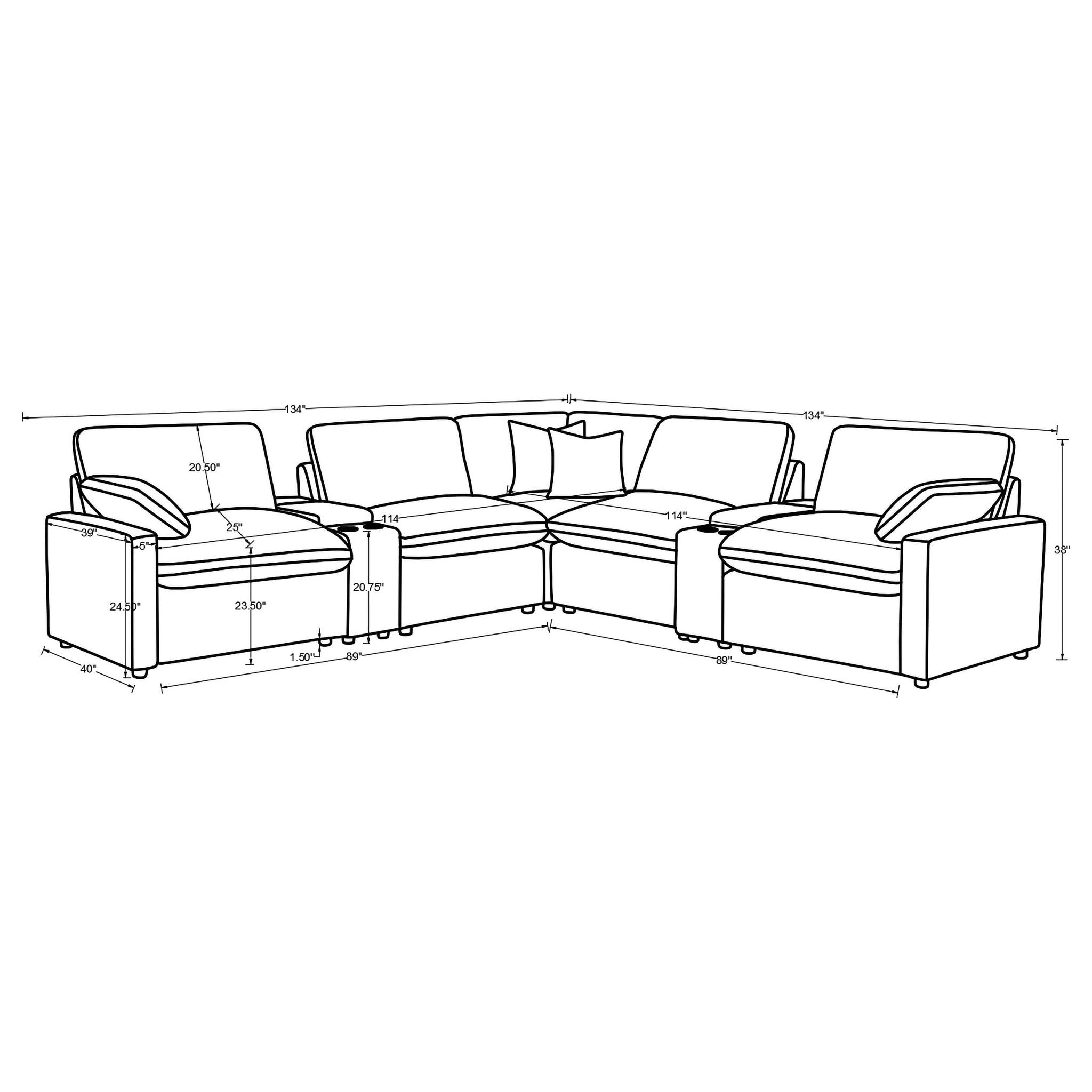 Hollander - Modular Power Reclining Sectional Sofa