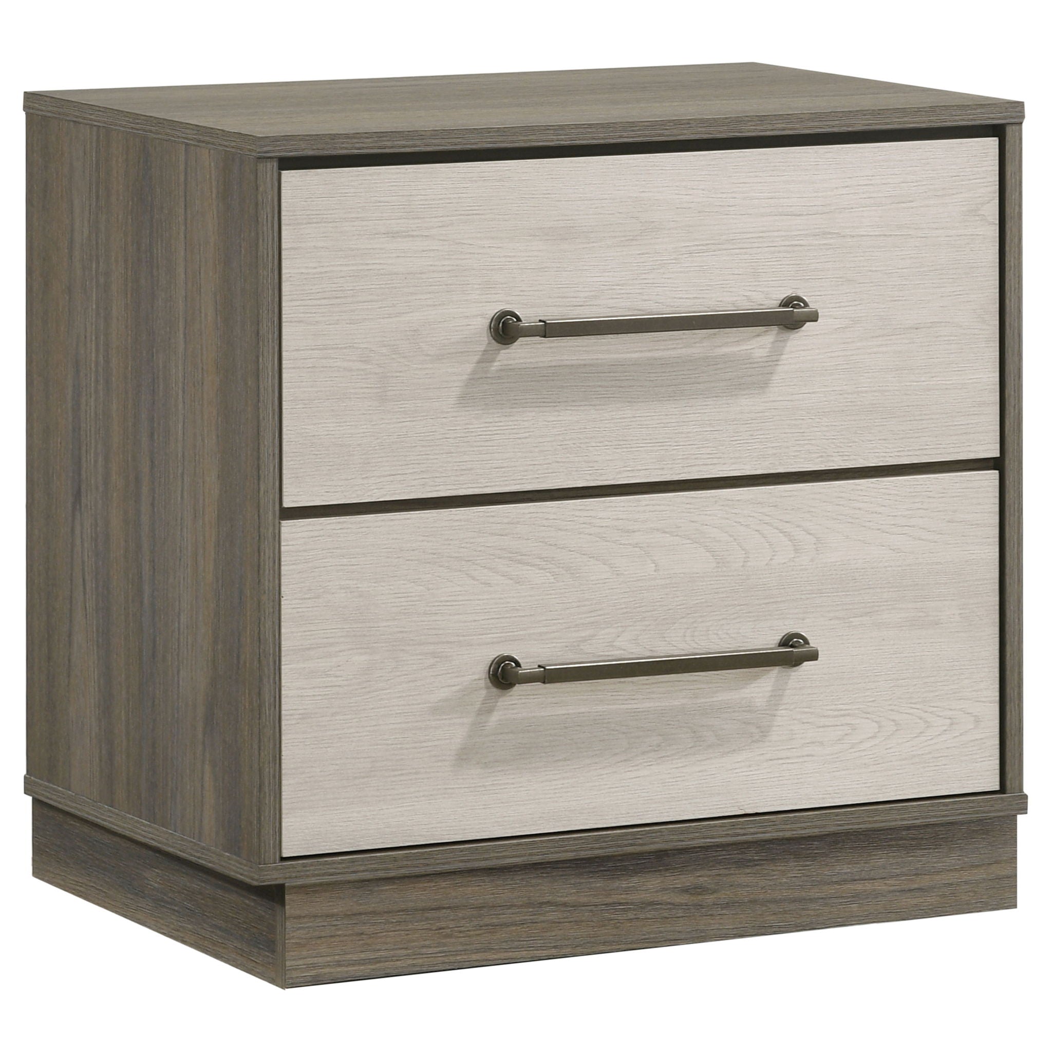 Edmondson - 2 Drawer Nightstand - Gray