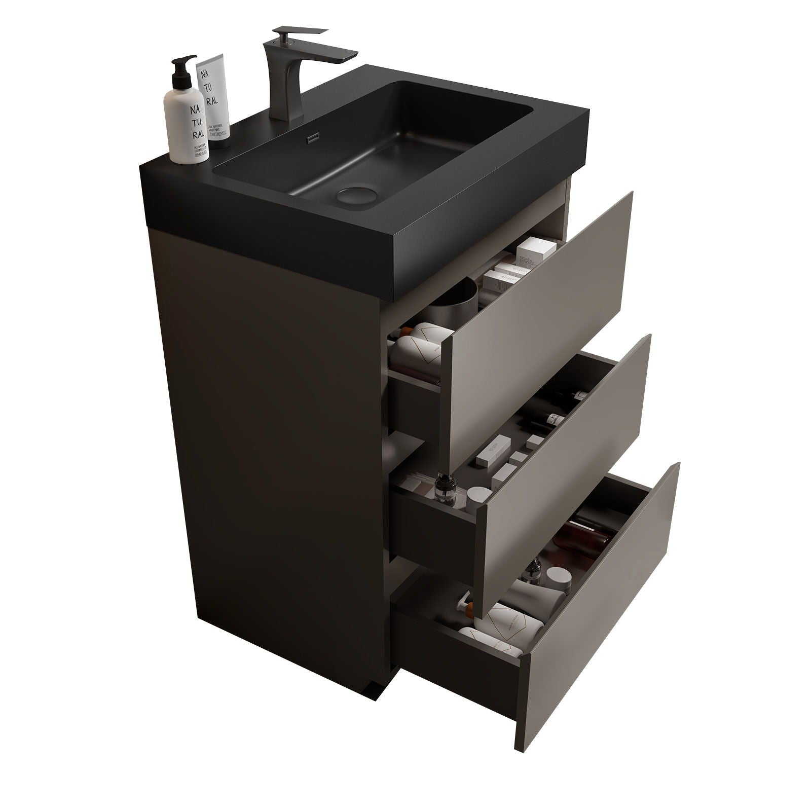 Alice - Bathroom Vanity With Sink, Large Storage Freestanding