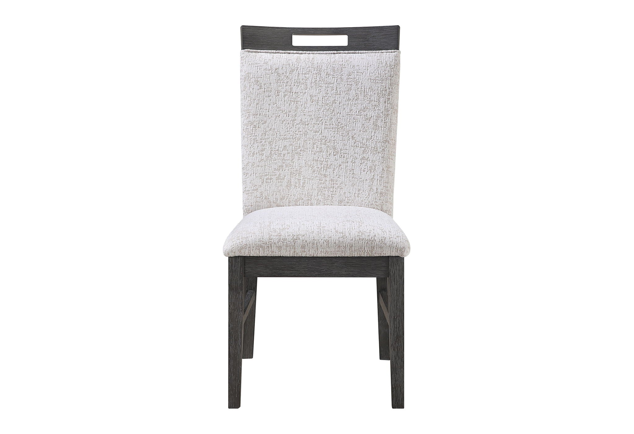 D4238 - 5 Piece Dining Room Set (Dining Table And 4 Dining Chairs) - Clear / Dark Brown / Light Gray