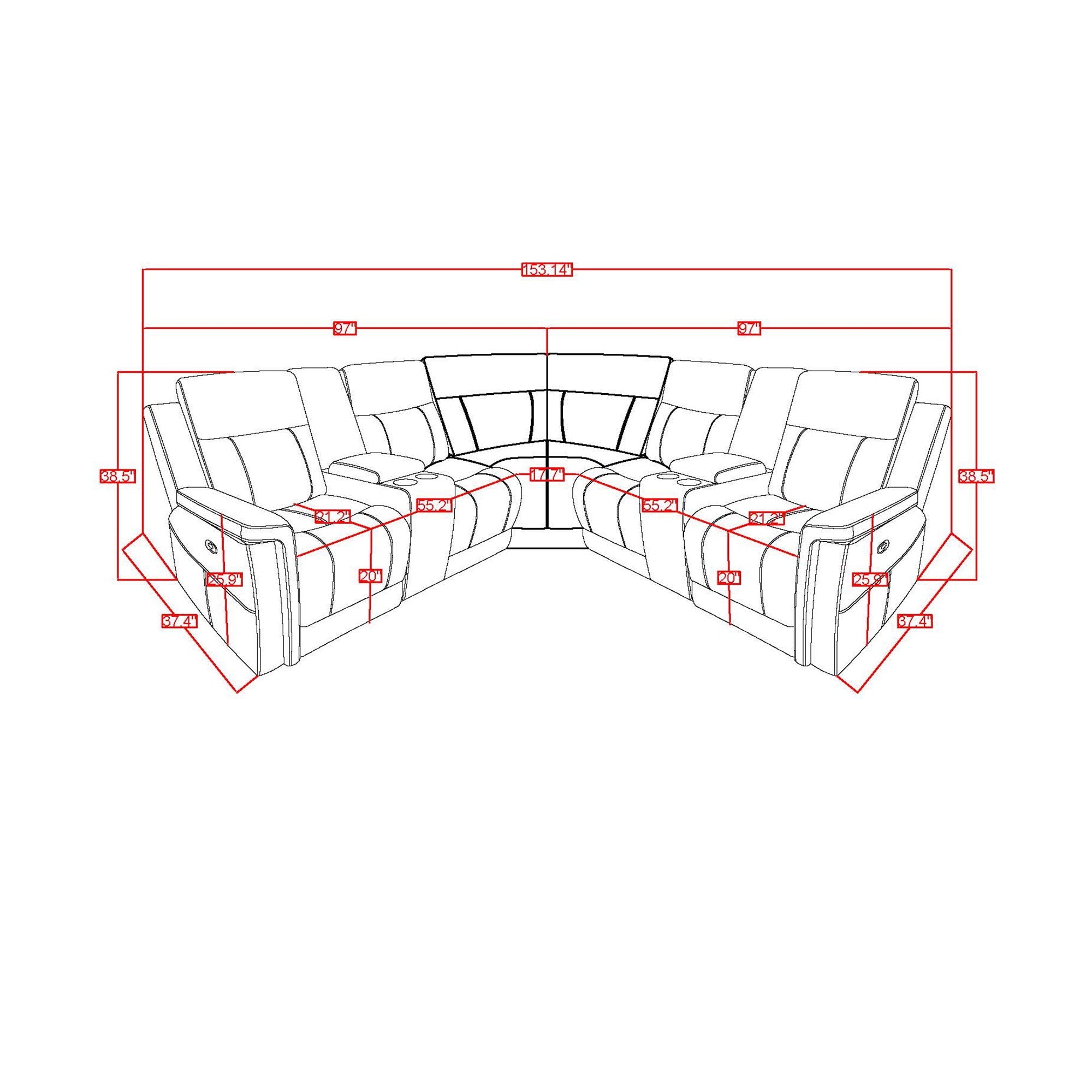 Eco - Sectional - Gray