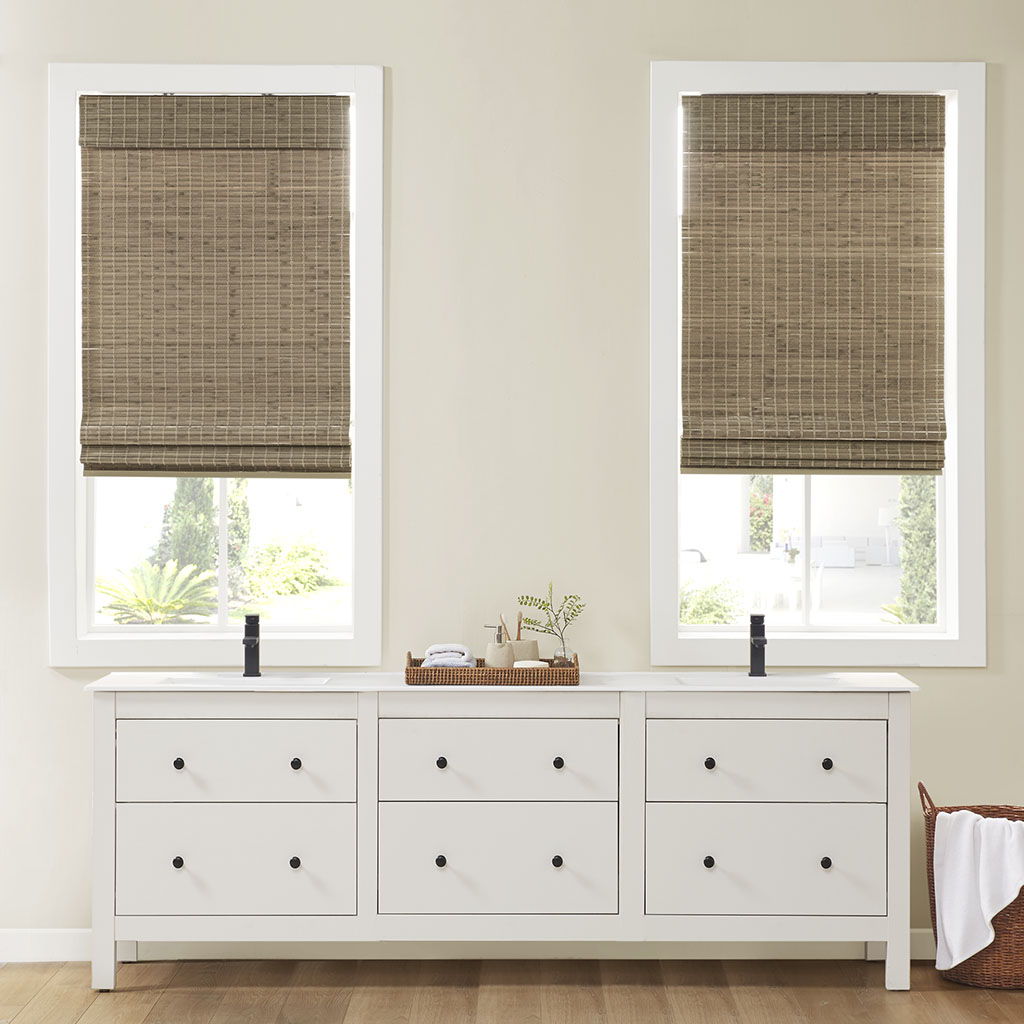 Eastfield - 33" Light Filtering Roman Shade - Natural Ash