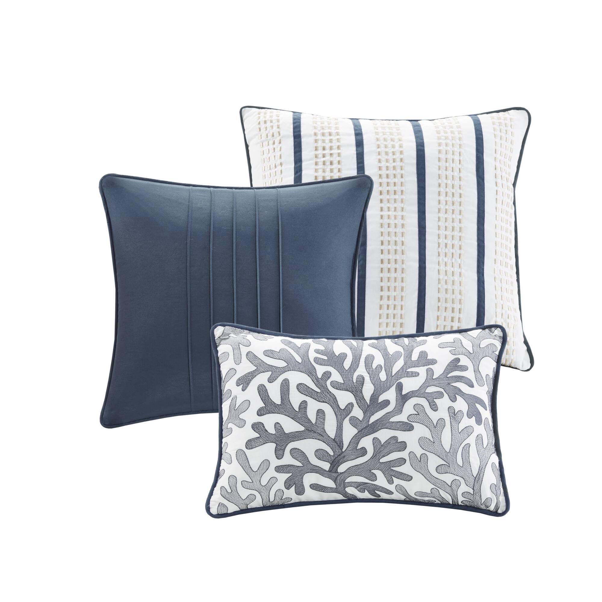 Bayside - Queen Piece Comforter (Set of 7) - Blue