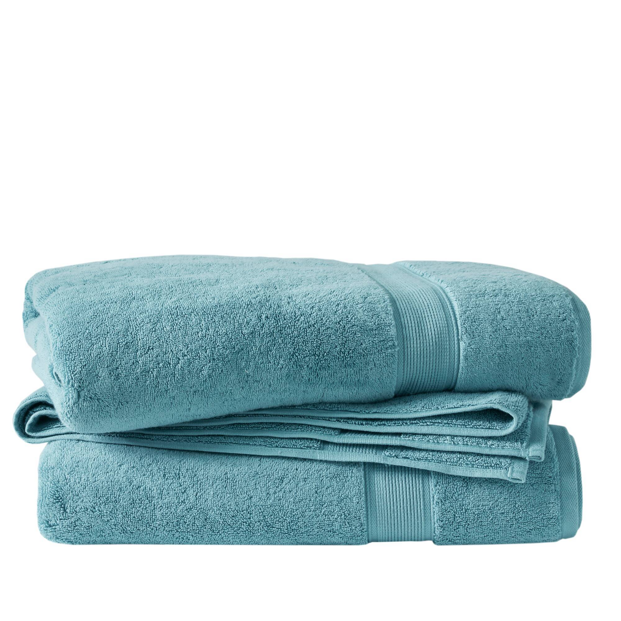 800GSM - 2 Piece Set Bath Sheet Antimicrobial - Aqua