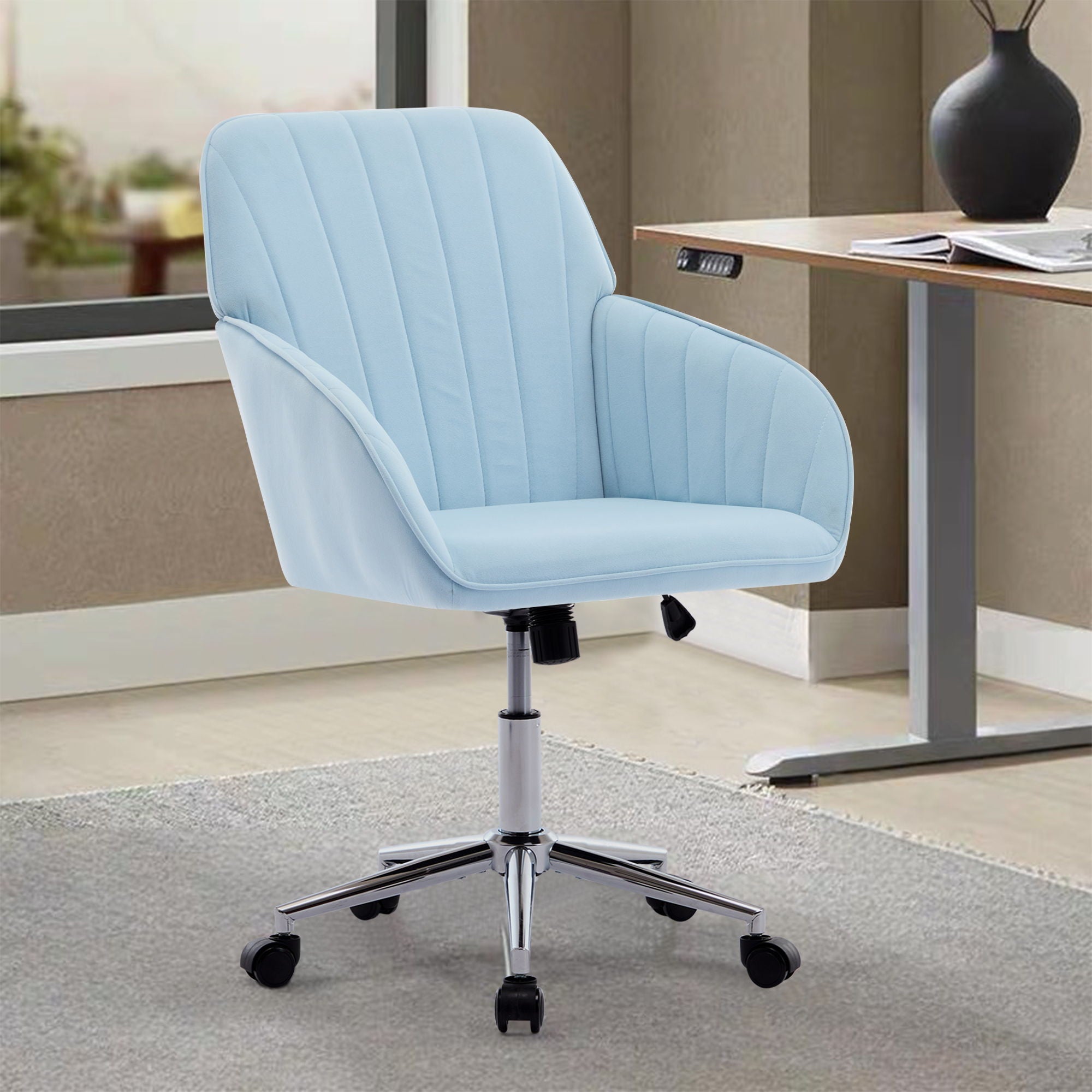Adjustable Ergonomic Office Chair, Swivel Backrest Seat