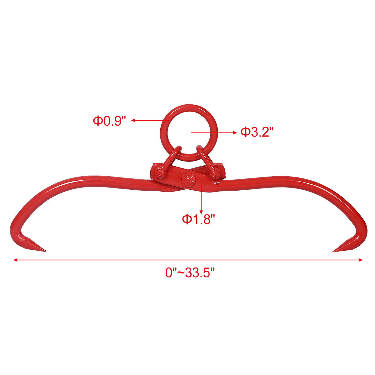 Durable Skidding Tongs With O-Ring - Red