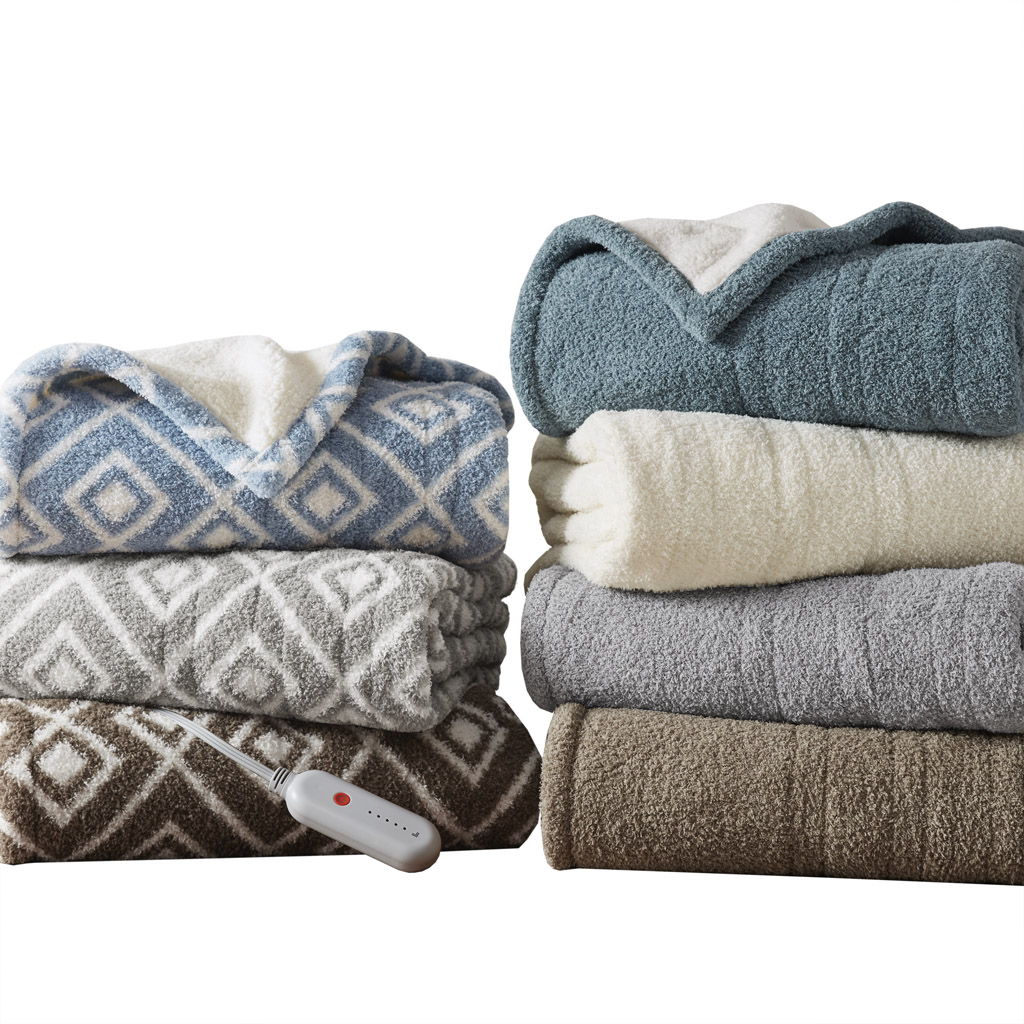 Amira - Dream Soft Heated Throw - Gray