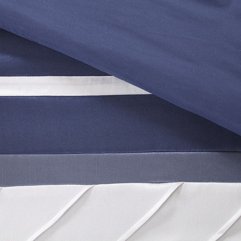 Blaire - King Piece Comforter (Set of 7) - Navy