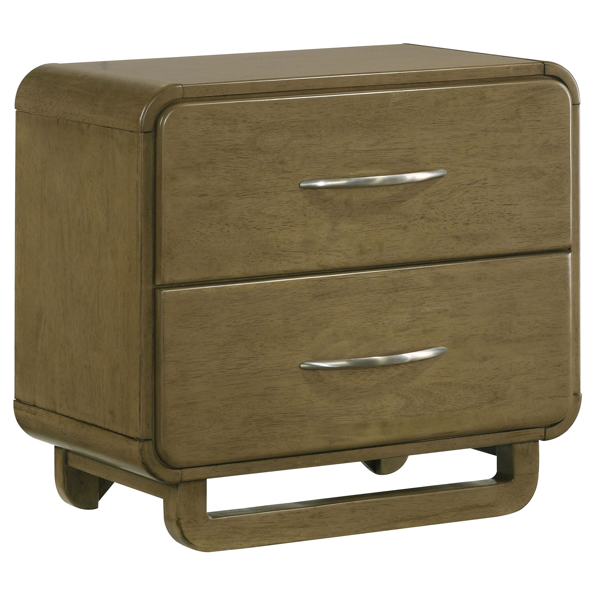 Tully - 2 Drawer Nightstand - Nutmeg Brown