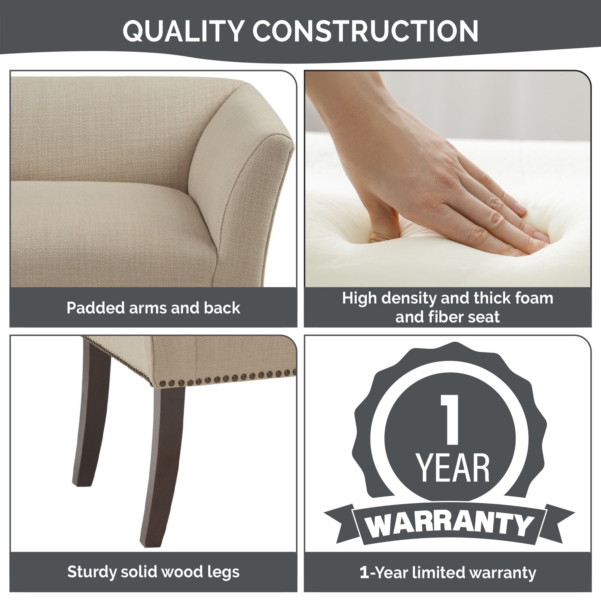 Welburn - Accent Bench - Slate Blue