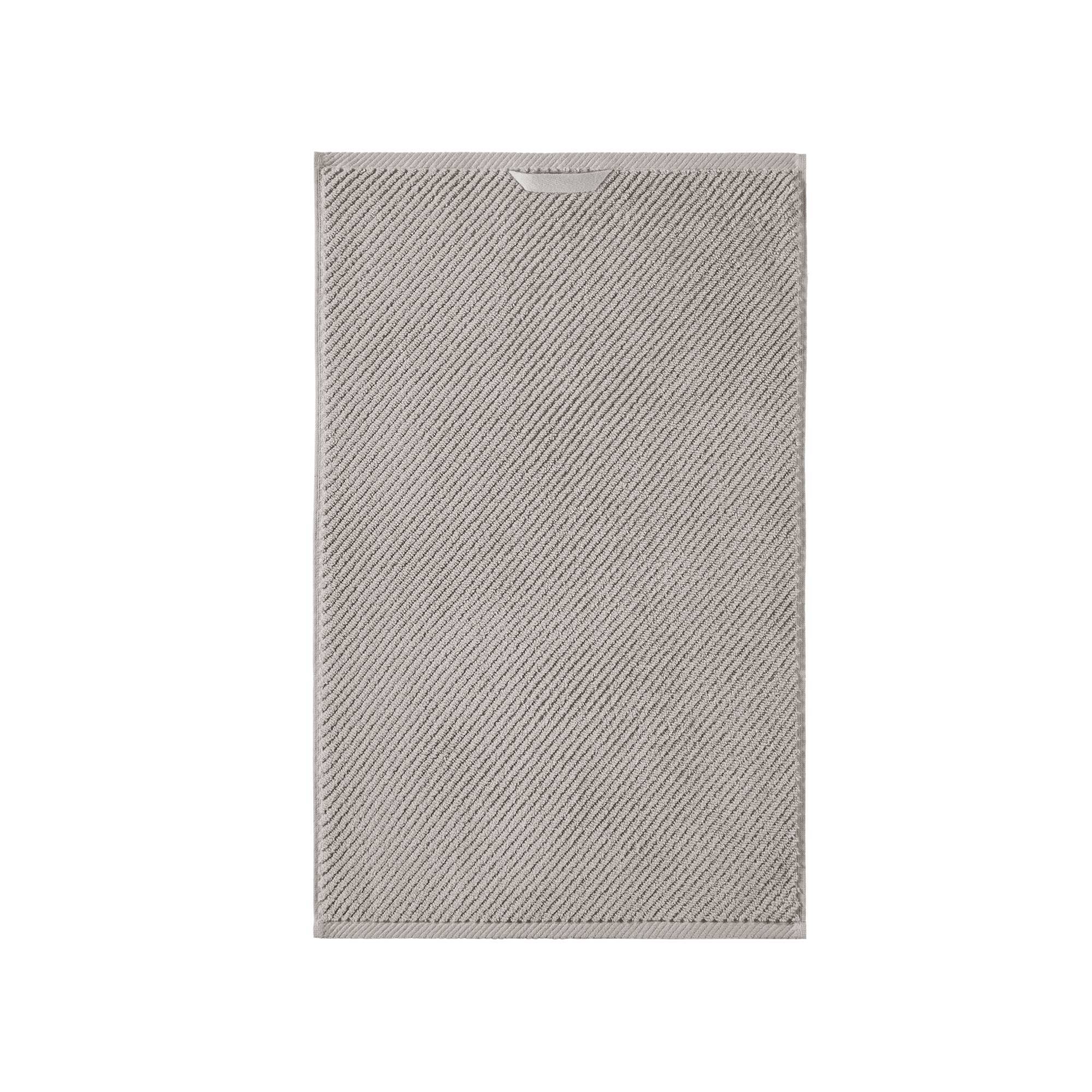 Diagonal Ribbed - 6 Piece Towels Set - Gray